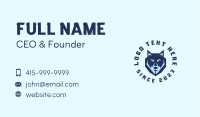 Tough Blue Wolf Business Card Image Preview