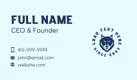 Tough Blue Wolf Business Card Preview