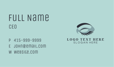 Closed Eye Lashes Business Card Image Preview