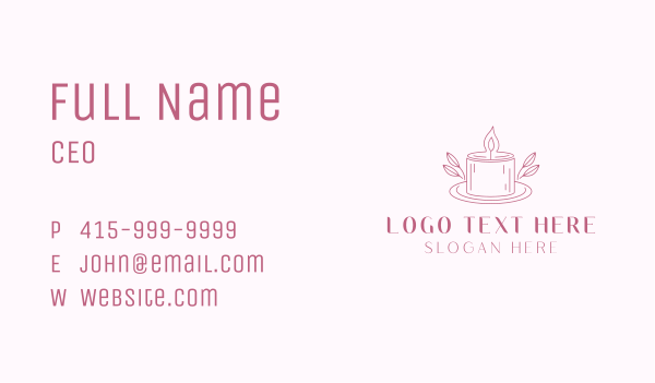 Candle Home Decor Business Card Design Image Preview
