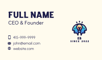 Genius Human Light Bulb Business Card Image Preview