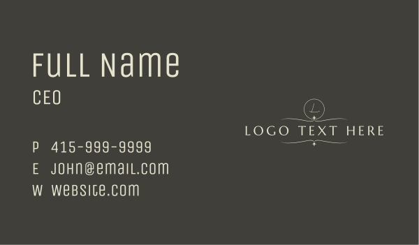 Elegant Premium Letter Business Card Design Image Preview