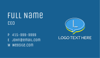 Chat Head Letter Business Card Image Preview