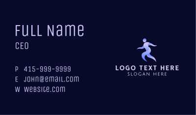 Runner Sprint Athlete Business Card Image Preview