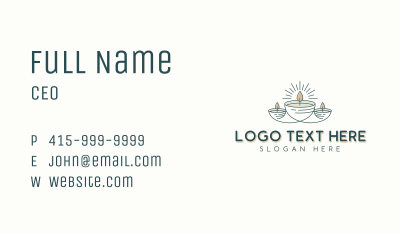 Artisanal Candlelight Decor Business Card Image Preview