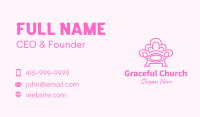 Pink Accent Chair  Business Card Image Preview