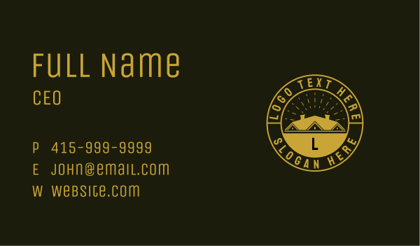 Subdivision House Badge Business Card Design Image Preview
