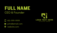 Pixel Tech Letter N Business Card Design