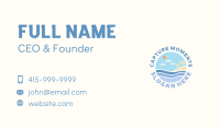 Sea Island Getaway Business Card Image Preview