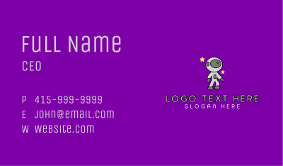 Astronaut Mascot  Business Card Image Preview