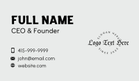 Black Vintage Business Business Card Image Preview