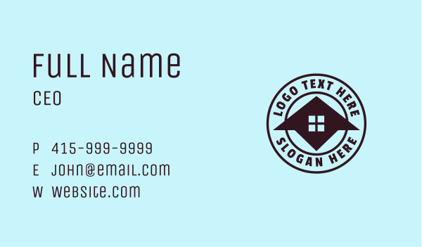 Housing Property Roof Business Card Design Image Preview