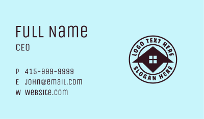 Housing Property Roof Business Card Image Preview