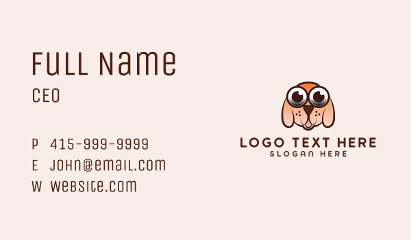Puppy Dog Mascot  Business Card Design Image Preview