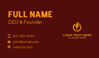 Thunder Burger Restaurant Business Card Preview