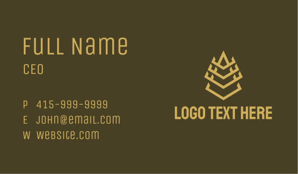 Minimalist Pyramid Tower Business Card Design Image Preview
