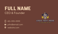 Vape Smoking Skull Business Card Preview