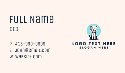 Cute Canine Dog Business Card Image Preview