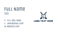 Blue Crest Baseball Letter  Business Card Image Preview