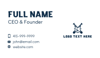 Blue Crest Baseball Letter  Business Card Image Preview