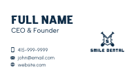 Blue Crest Baseball Letter  Business Card Image Preview