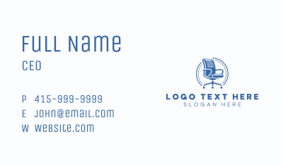 Office Chair Furniture Business Card Image Preview