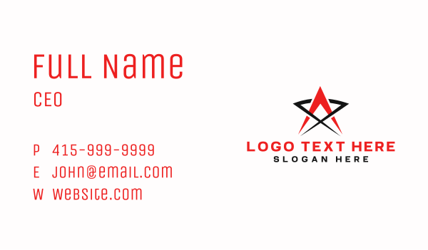 Star Arrow Agency Business Card Design Image Preview