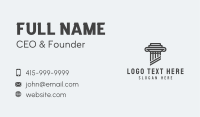 Legal Law Pillar Business Card Image Preview