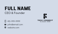 Tech Business Letter F Business Card Image Preview