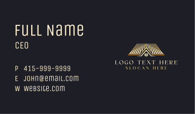 Luxury Realty Roof Business Card Image Preview