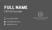 Professional Square Letter Business Card Preview