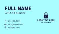 Cyber Lock Letter Business Card Image Preview