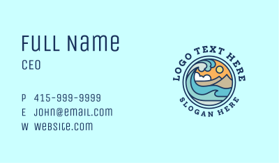 Coastal Mountain Wave Business Card