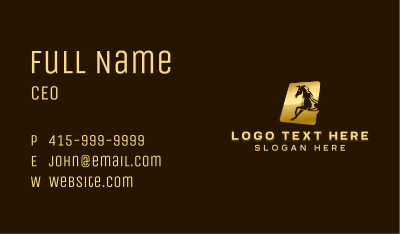 Equine Horse Stallion Business Card Image Preview