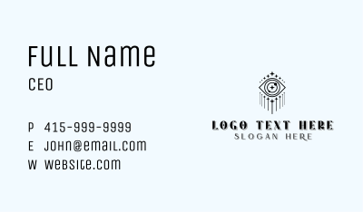 Mystic Boho Eye Business Card Image Preview