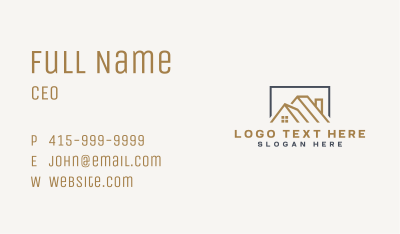Roofing House Leasing Business Card Image Preview
