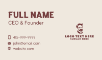 Hipster Man Mustache Business Card Preview