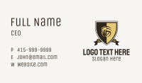 Grizzly Bear Soccer Badge Business Card Image Preview
