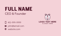 Dental Bear Tooth Business Card Image Preview
