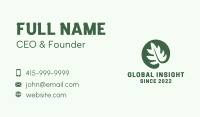 Indoor Plant Leaf Decoration Business Card Image Preview