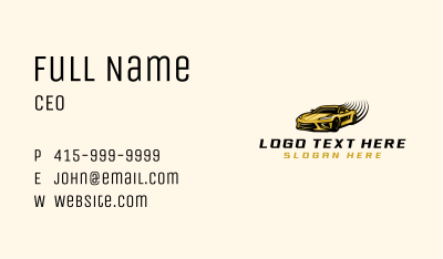 Fast Auto Garage Business Card Image Preview