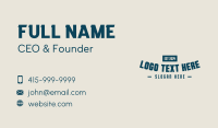 Curved Business Store Business Card Preview