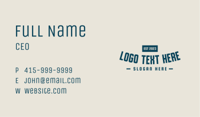 Curved Business Store Business Card Image Preview