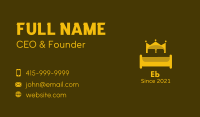 Queen Crown Bed Business Card Image Preview