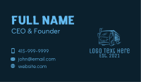 Blue Express Truck Business Card Image Preview