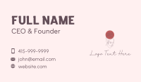 Pretty Rose Lady Business Card Image Preview