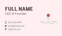 Pretty Rose Lady Business Card Preview