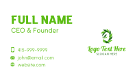 Organic Leaf Head Business Card Image Preview