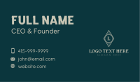 Vintage Diamond Lettermark Business Card Image Preview