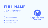 Blue Tech Circle Mouse Business Card Image Preview